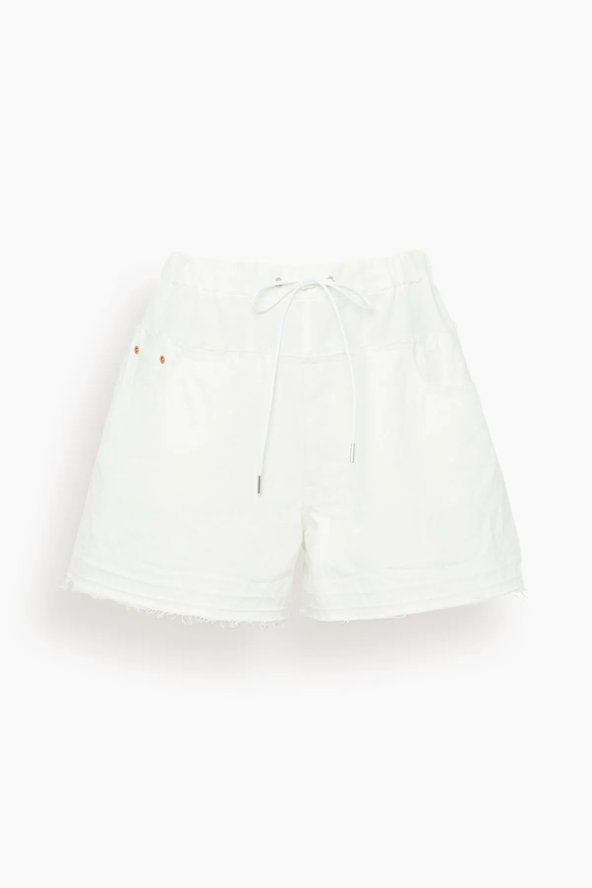 Off White Denim Shorts