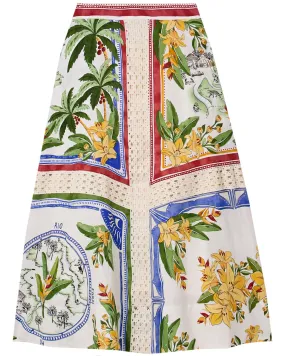 Exotic Tropics Midi Skirt