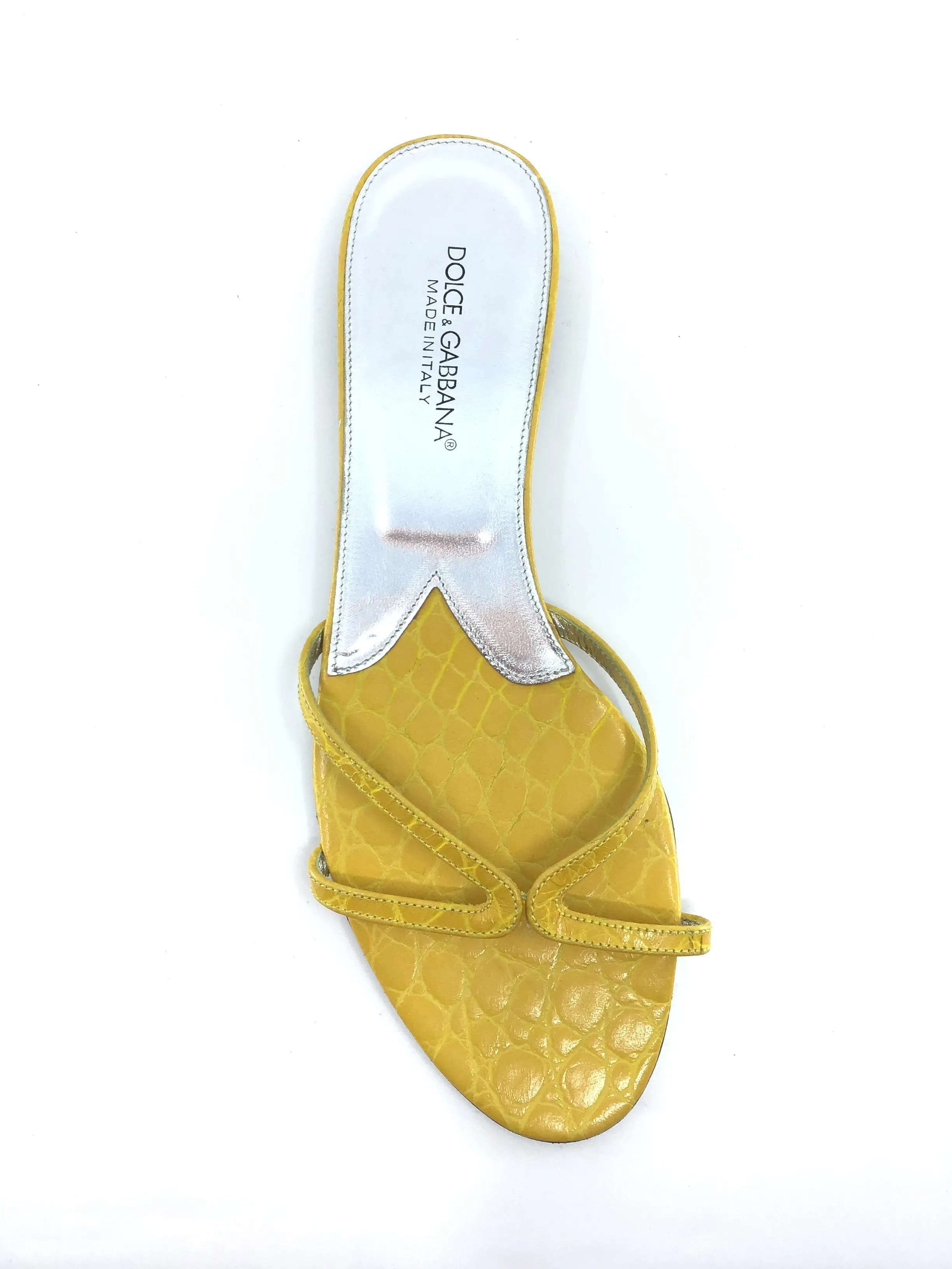 Yellow Slides by Dolce and Gabbana