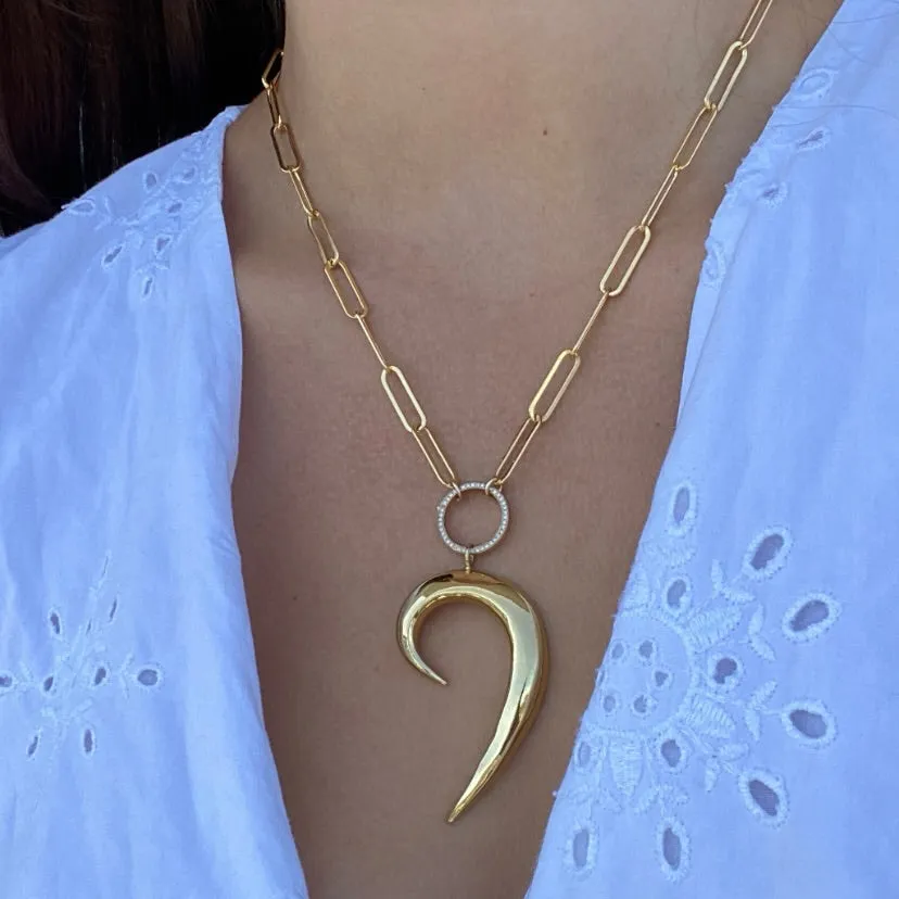 Double Crescent Necklace