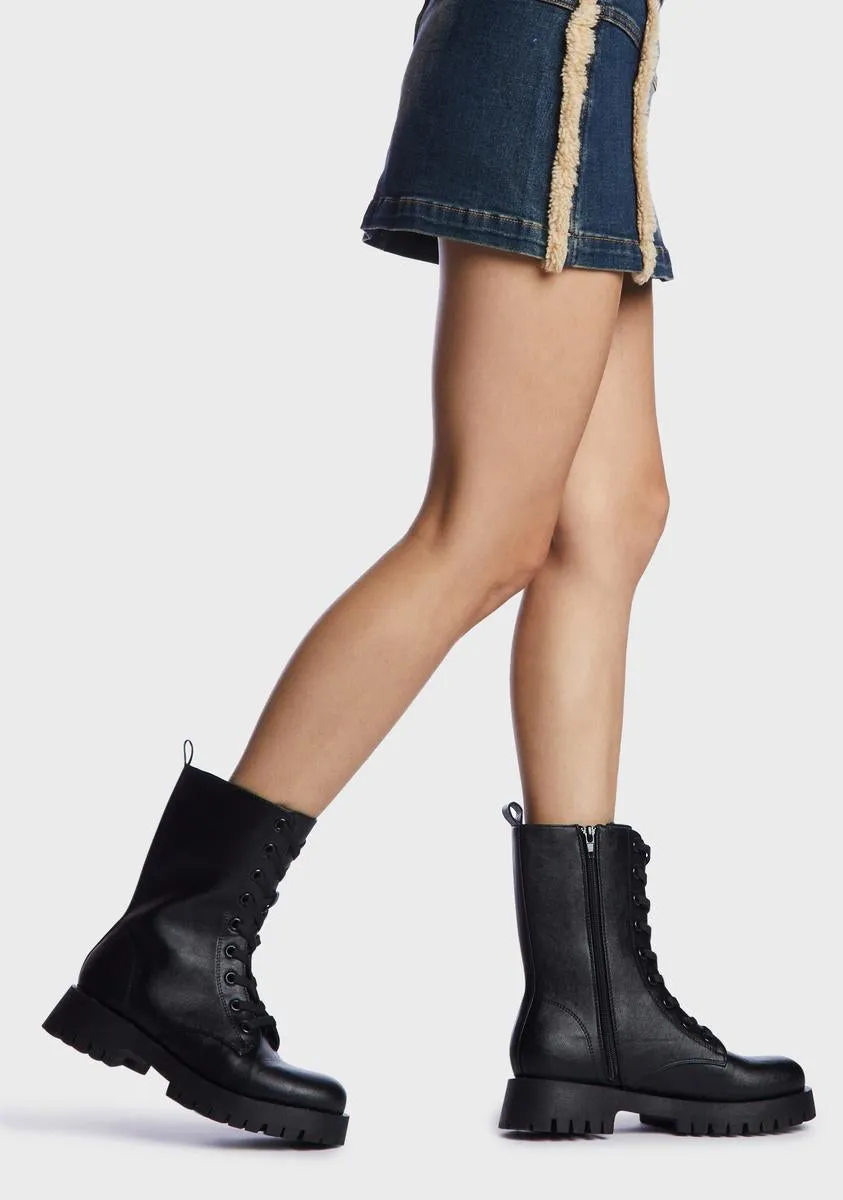 Edgy Freedom Combat Boots