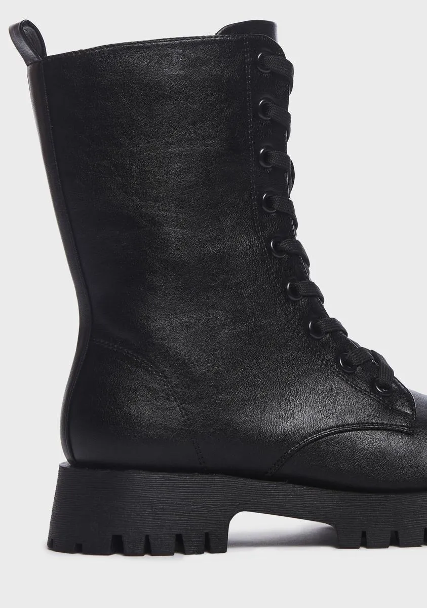 Edgy Freedom Combat Boots