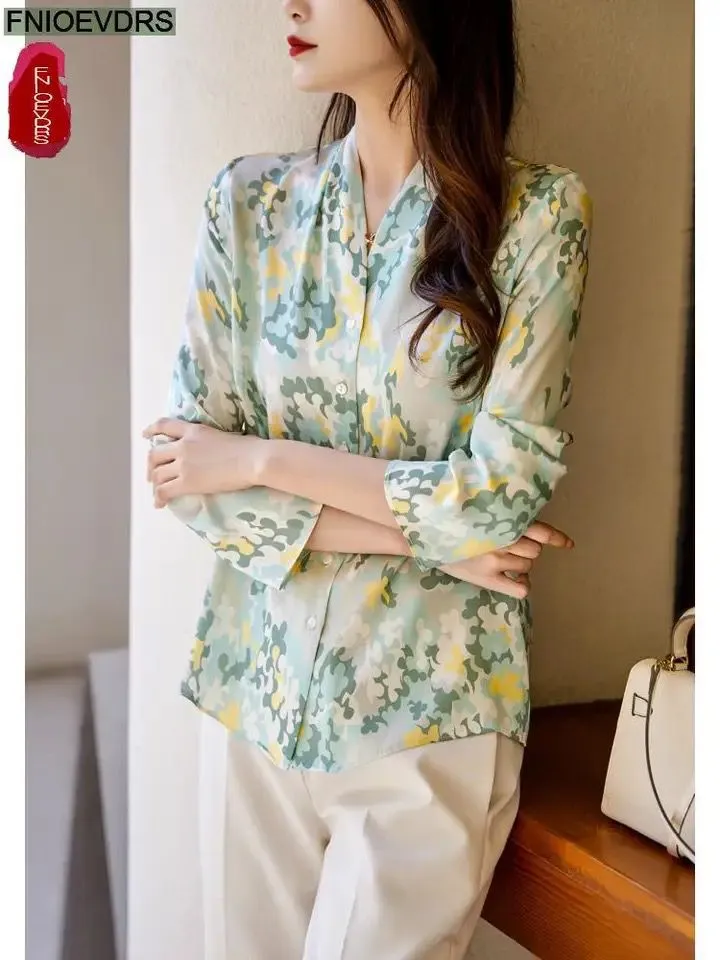 Autumn Floral Print Blouse