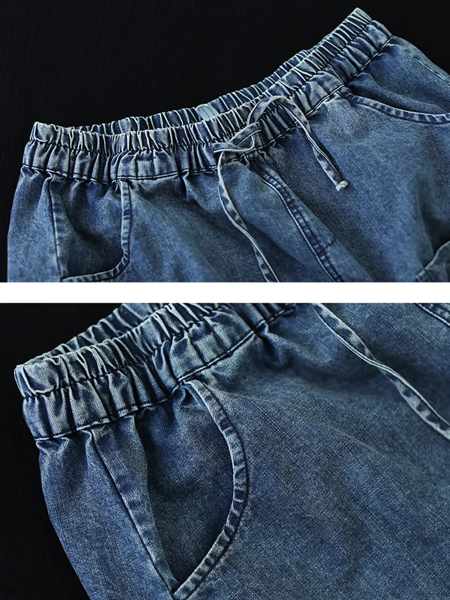 Women Artsy Denim Skirt PA1009