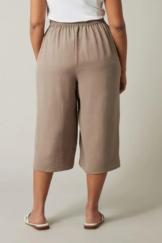 Taupe Brown Wide Leg Pants