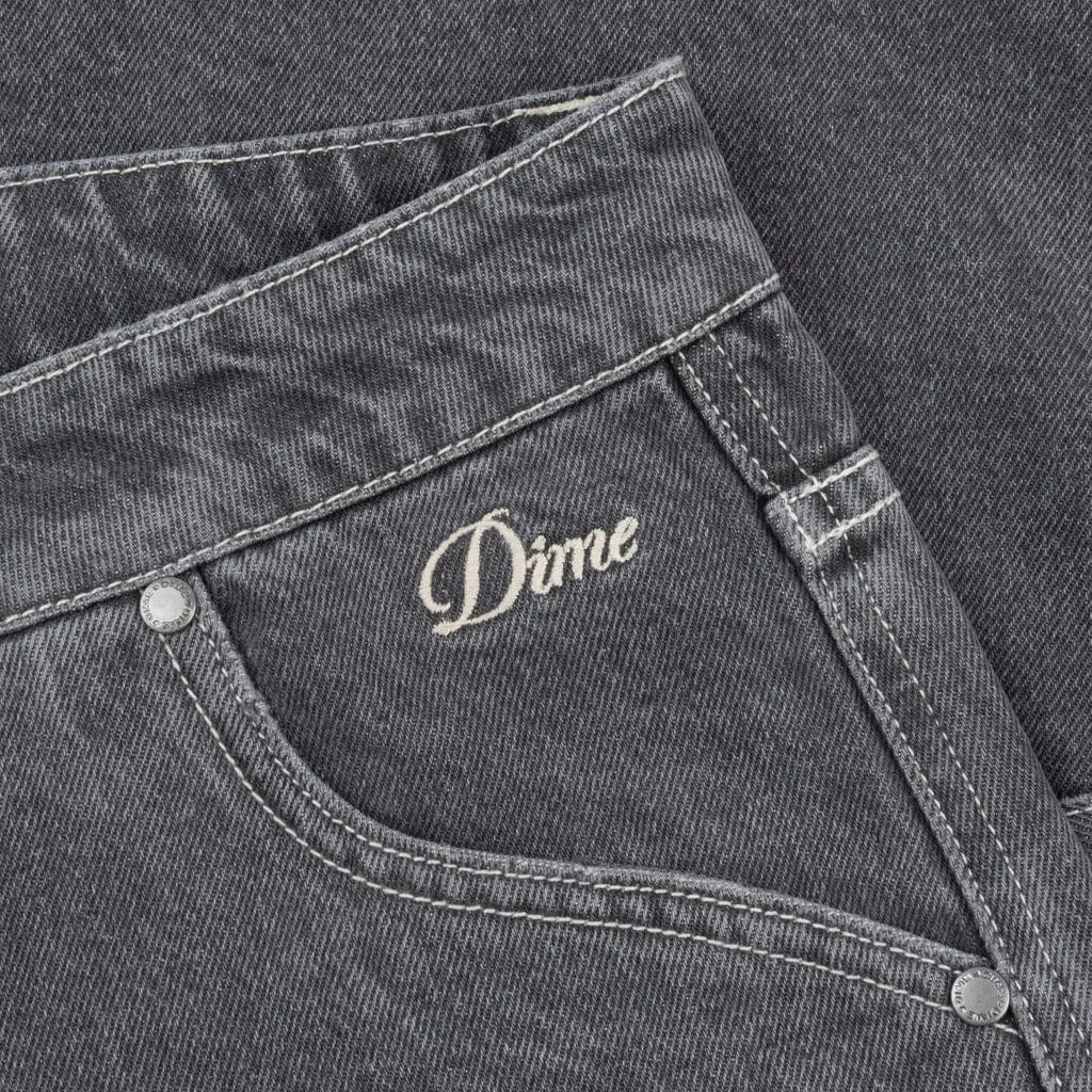 Faded Black Dime MTL Classic Denim Shorts