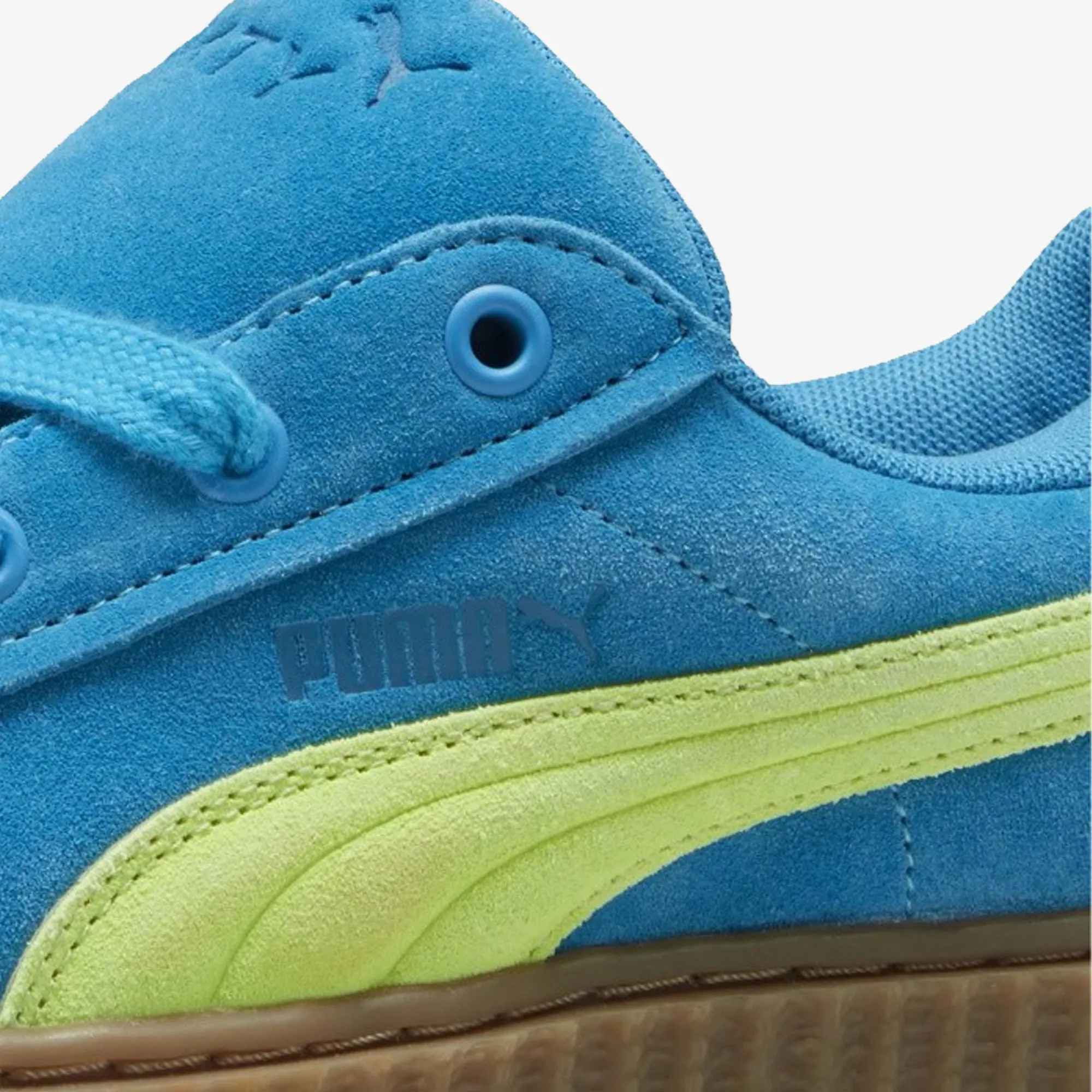 Blue and Lime Fenty Puma Creeper Phatty Shoes