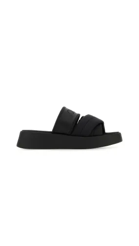 Black Mila Flatform Sandals