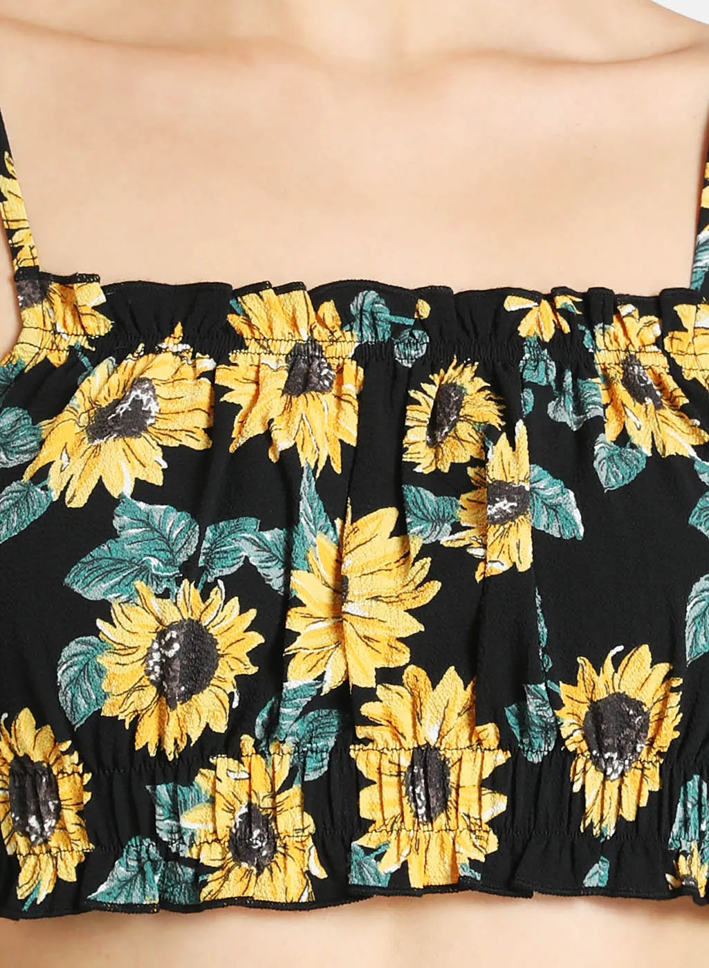 Crop Top with Floral Print