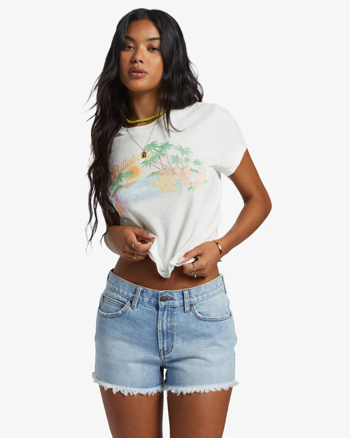 Frayed Denim Shorts by Drift Away