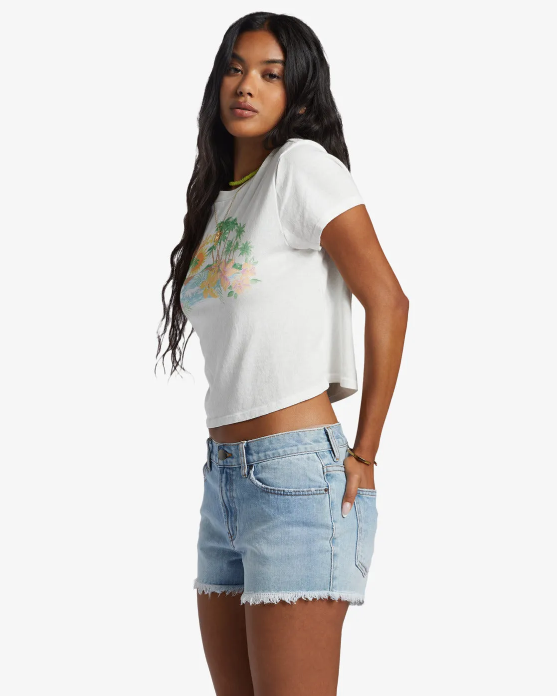 Frayed Denim Shorts by Drift Away