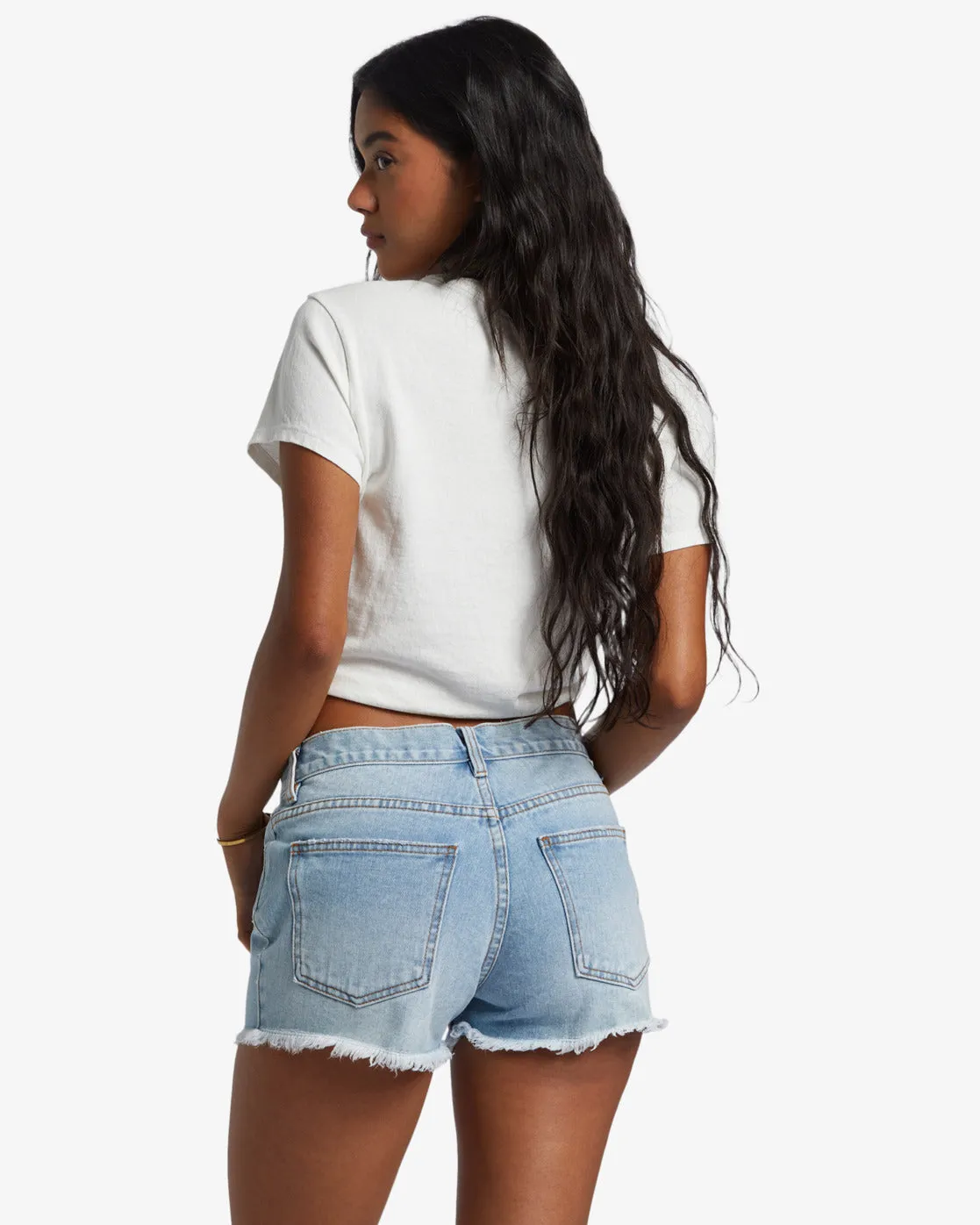 Frayed Denim Shorts by Drift Away