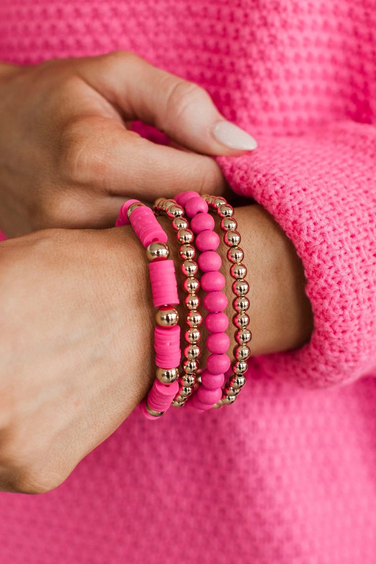 Fuchsia Radiant Bracelet Set