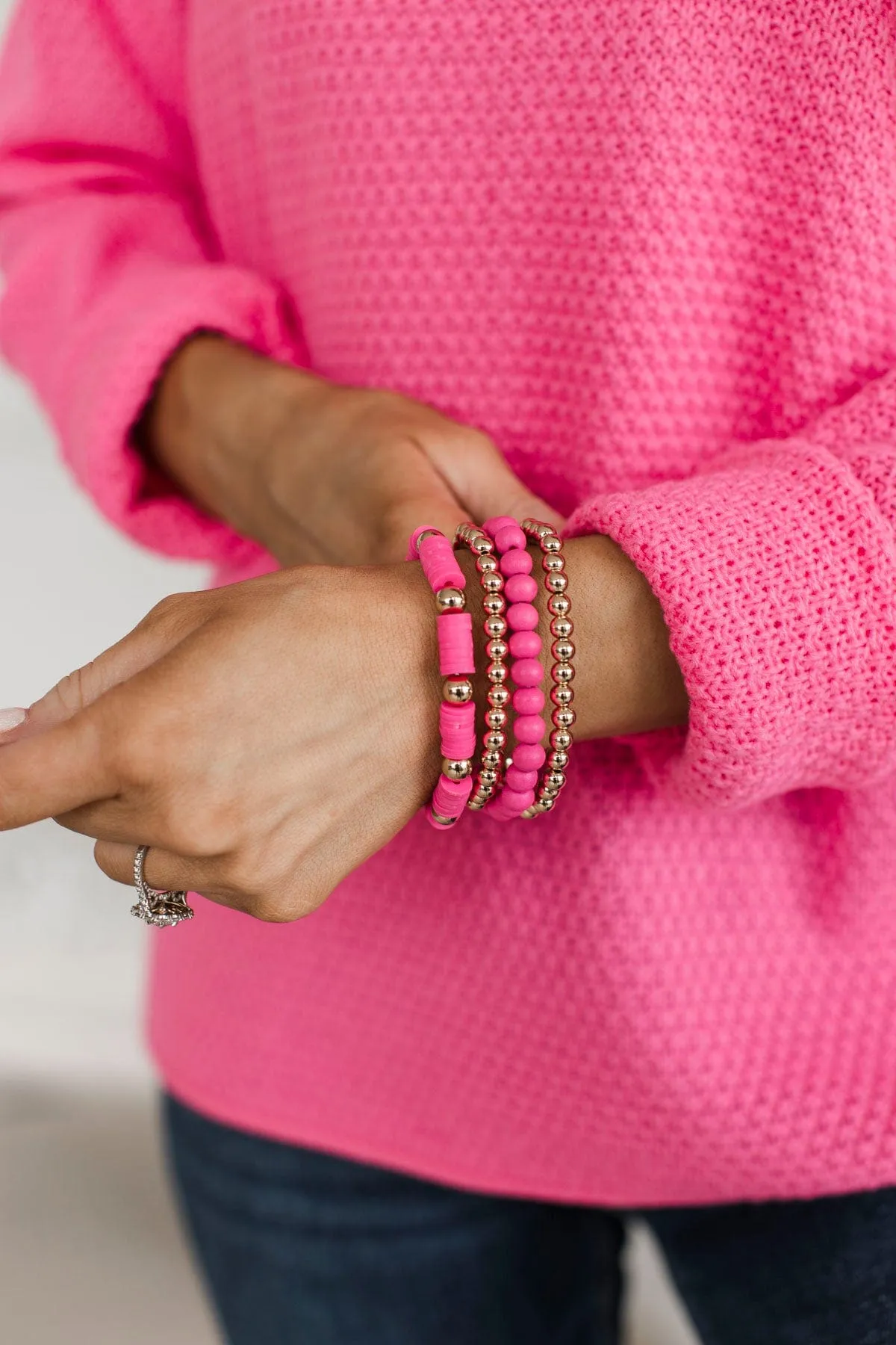 Fuchsia Radiant Bracelet Set