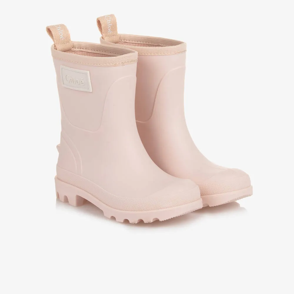 Small Pink Girl's Rain Boots