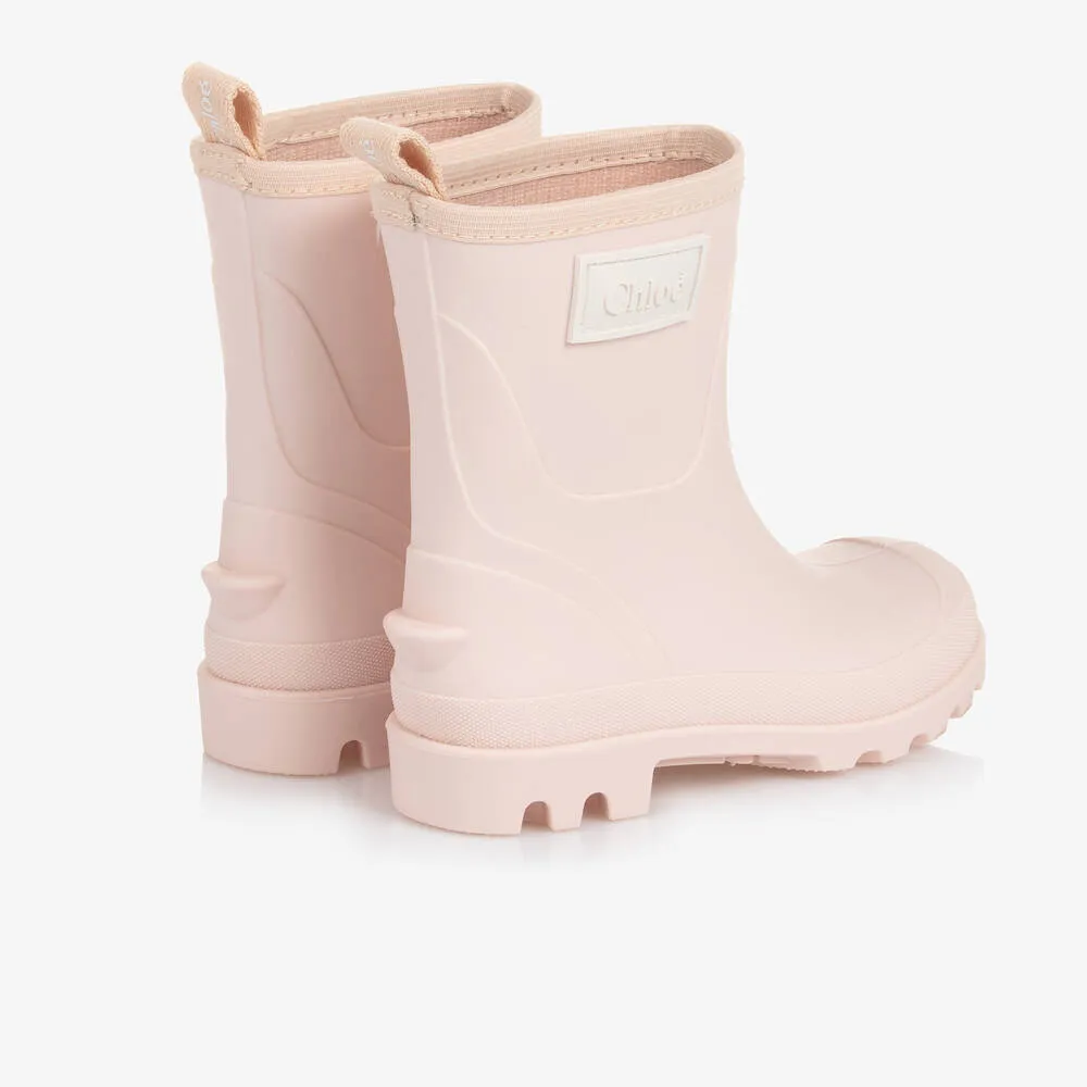 Small Pink Girl's Rain Boots