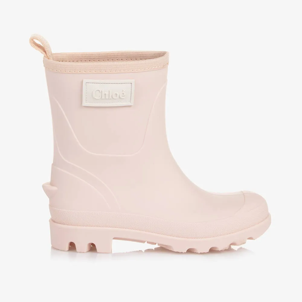 Small Pink Girl's Rain Boots