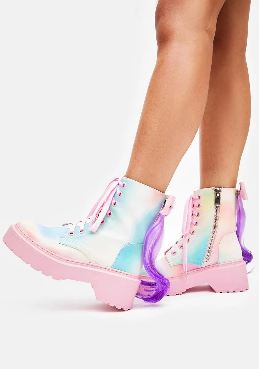 Glimmer Of Stardust Combat Boots