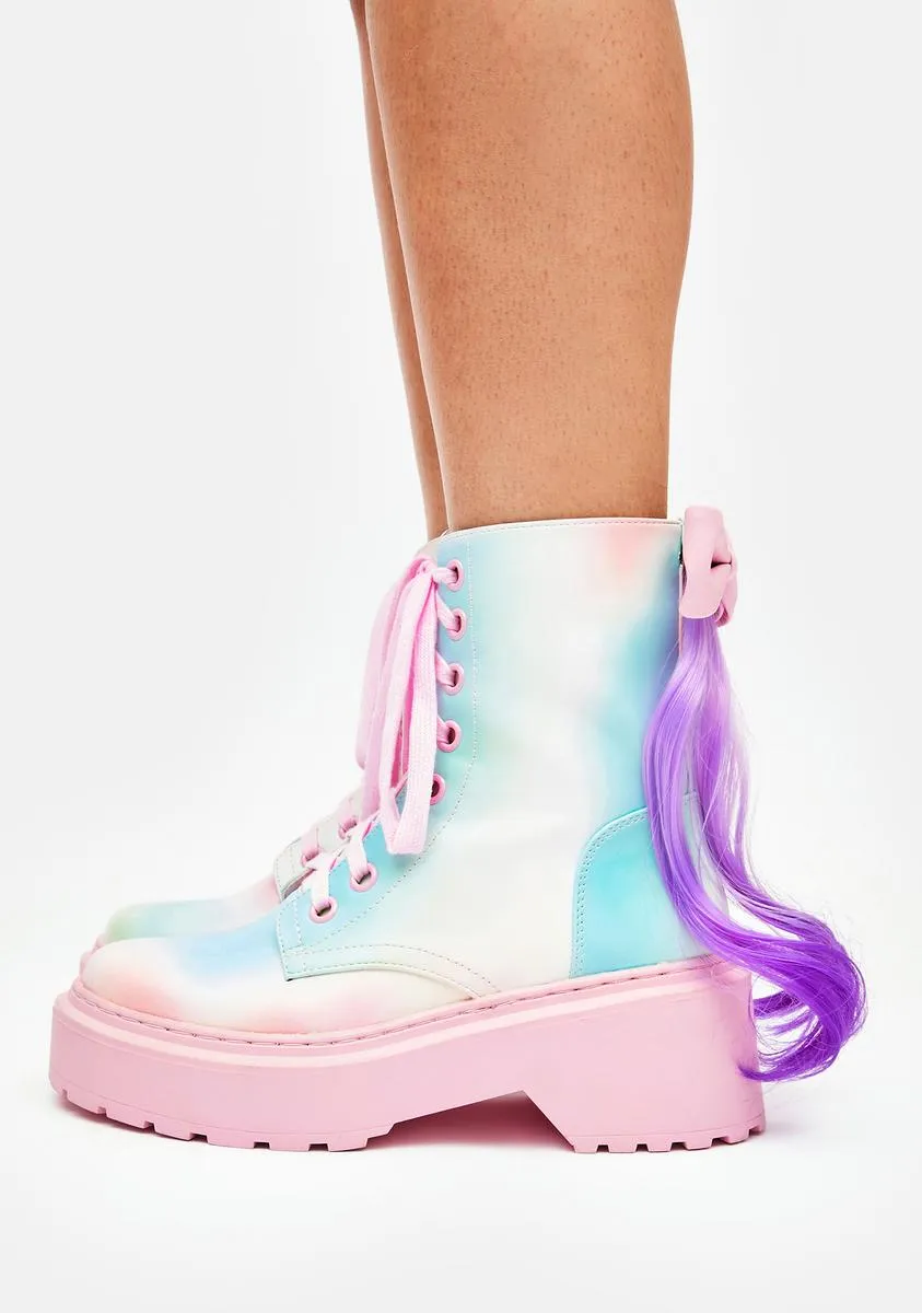 Glimmer Of Stardust Combat Boots