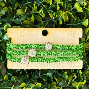 Metallic Stretch Bracelets Green PP