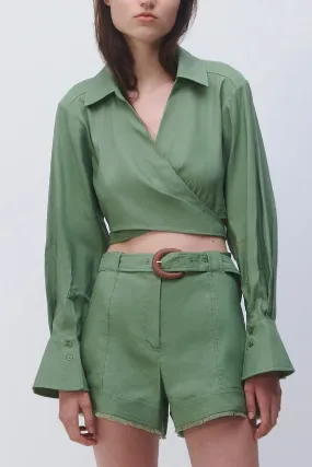 Green Sonoma Wrap Top