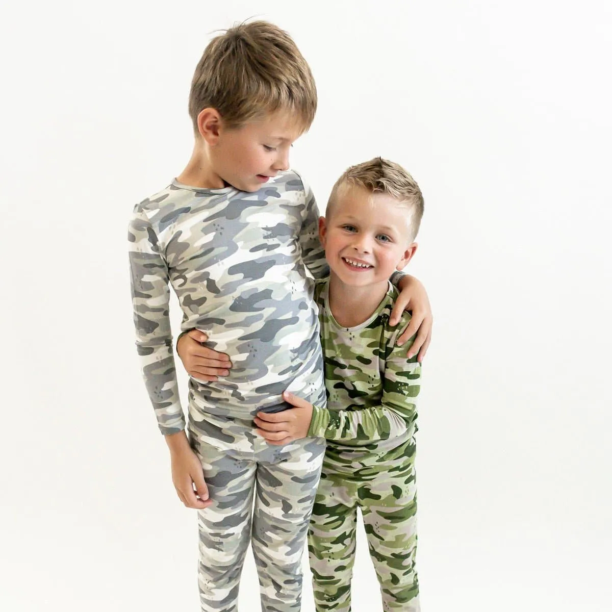 Grey Camo Kids Bamboo Sleepwear