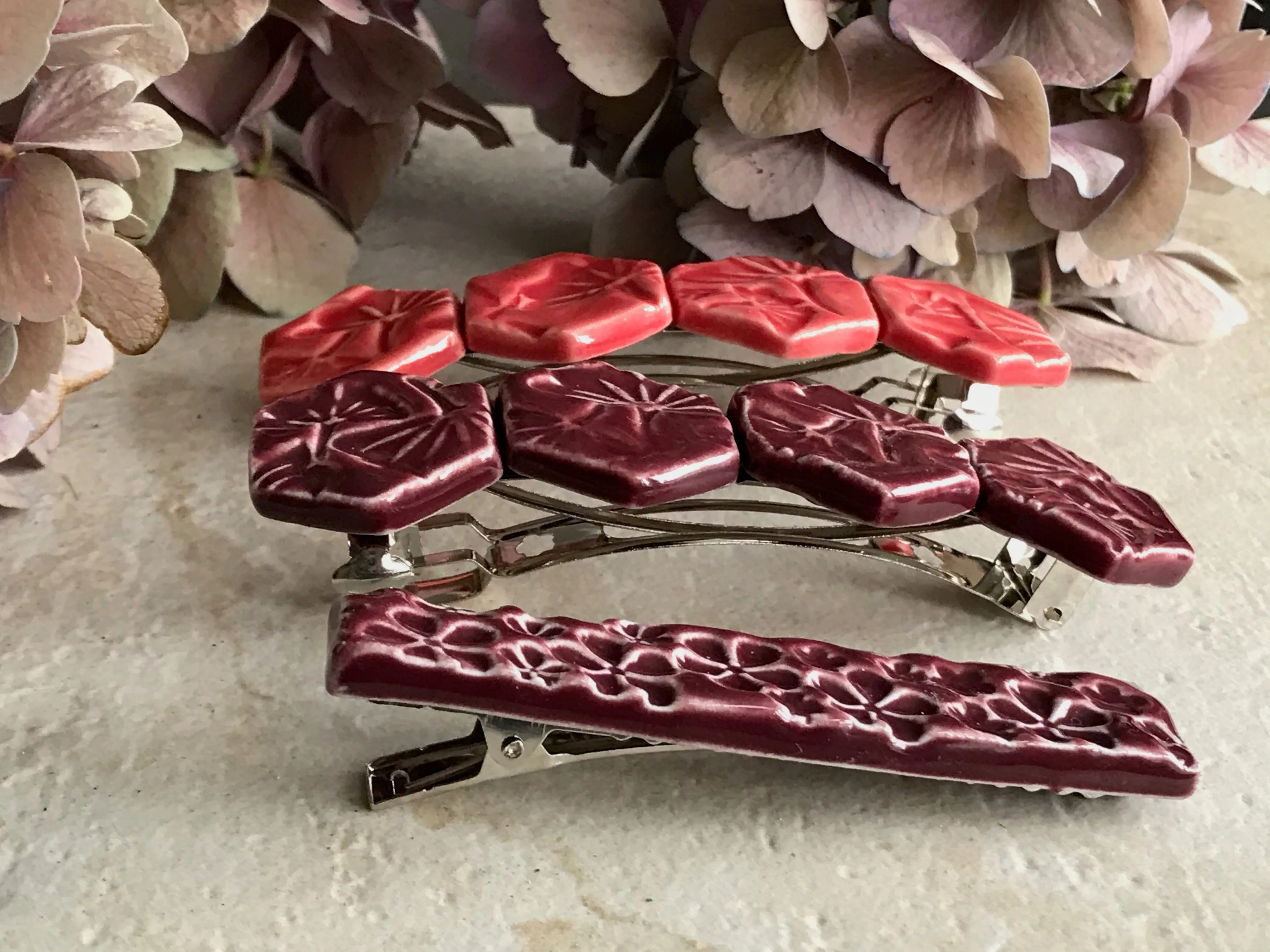 Handcrafted Hair Clips with Alligator and French Clip