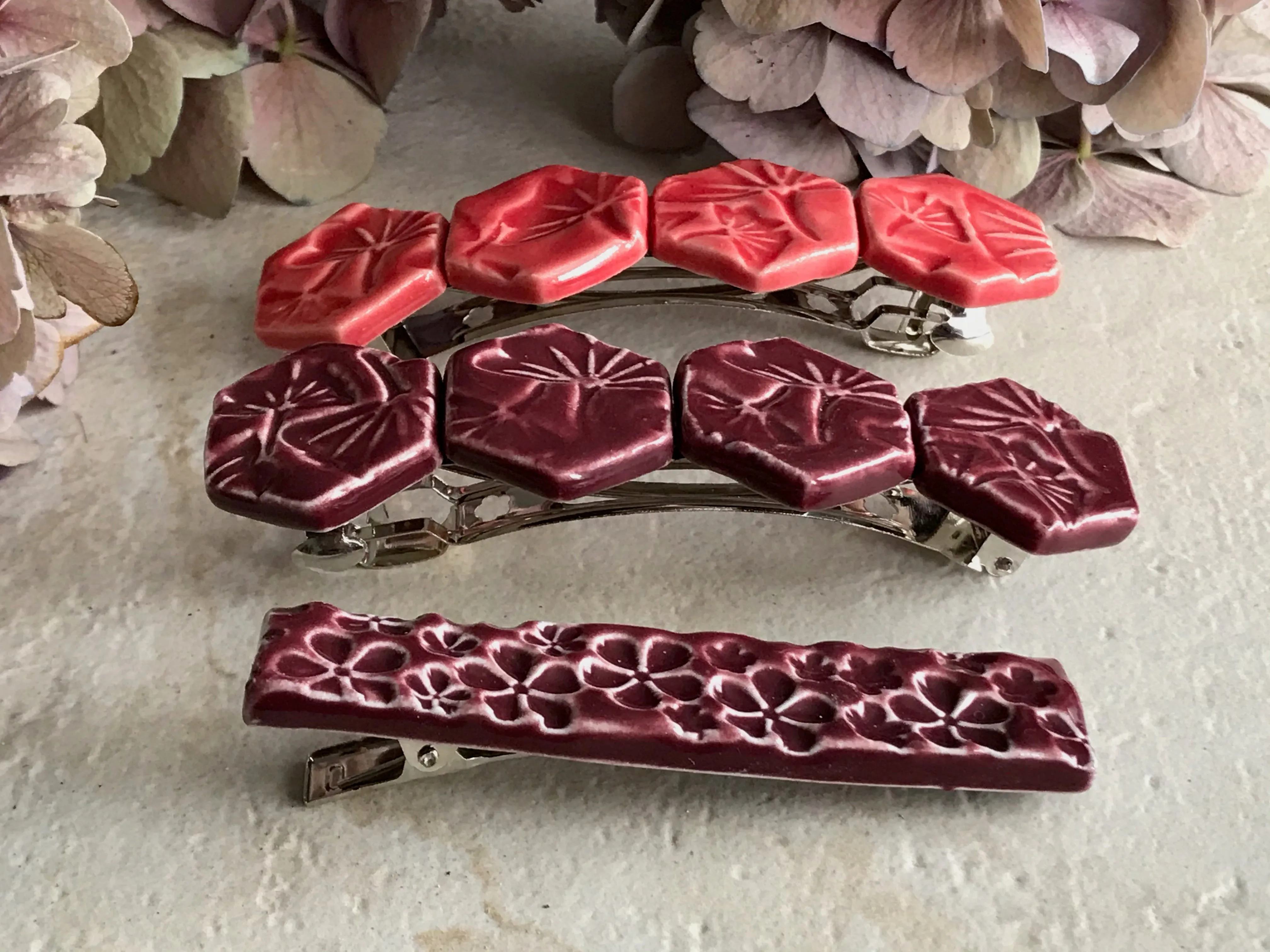 Handcrafted Hair Clips with Alligator and French Clip