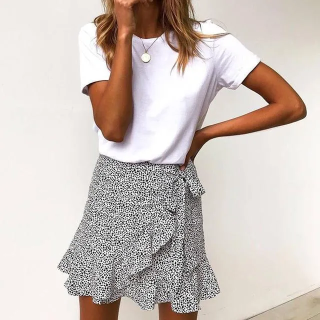 Leopard Mini Skirt