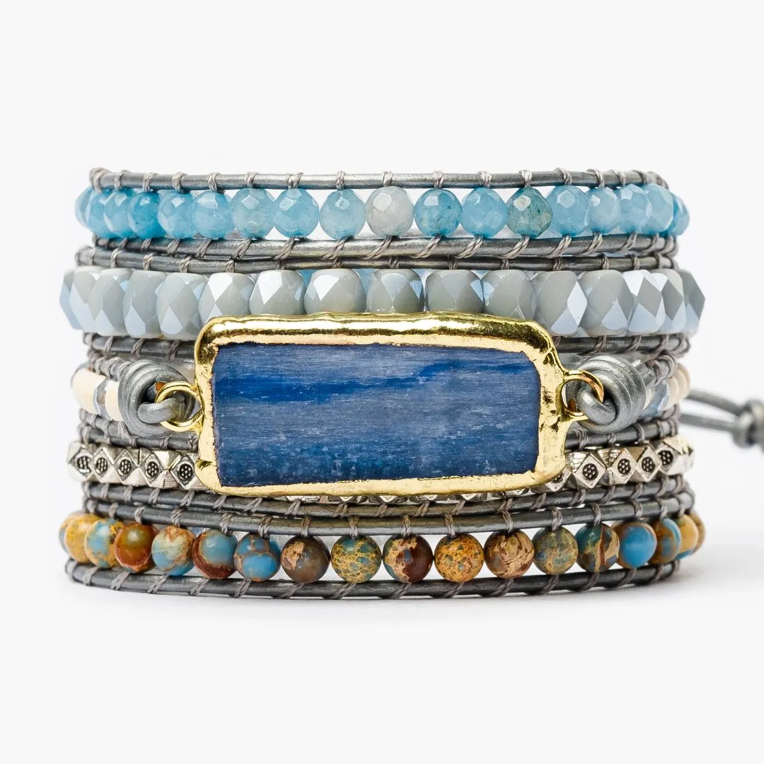 Healing Topaz Gemstone Wrap Bracelet