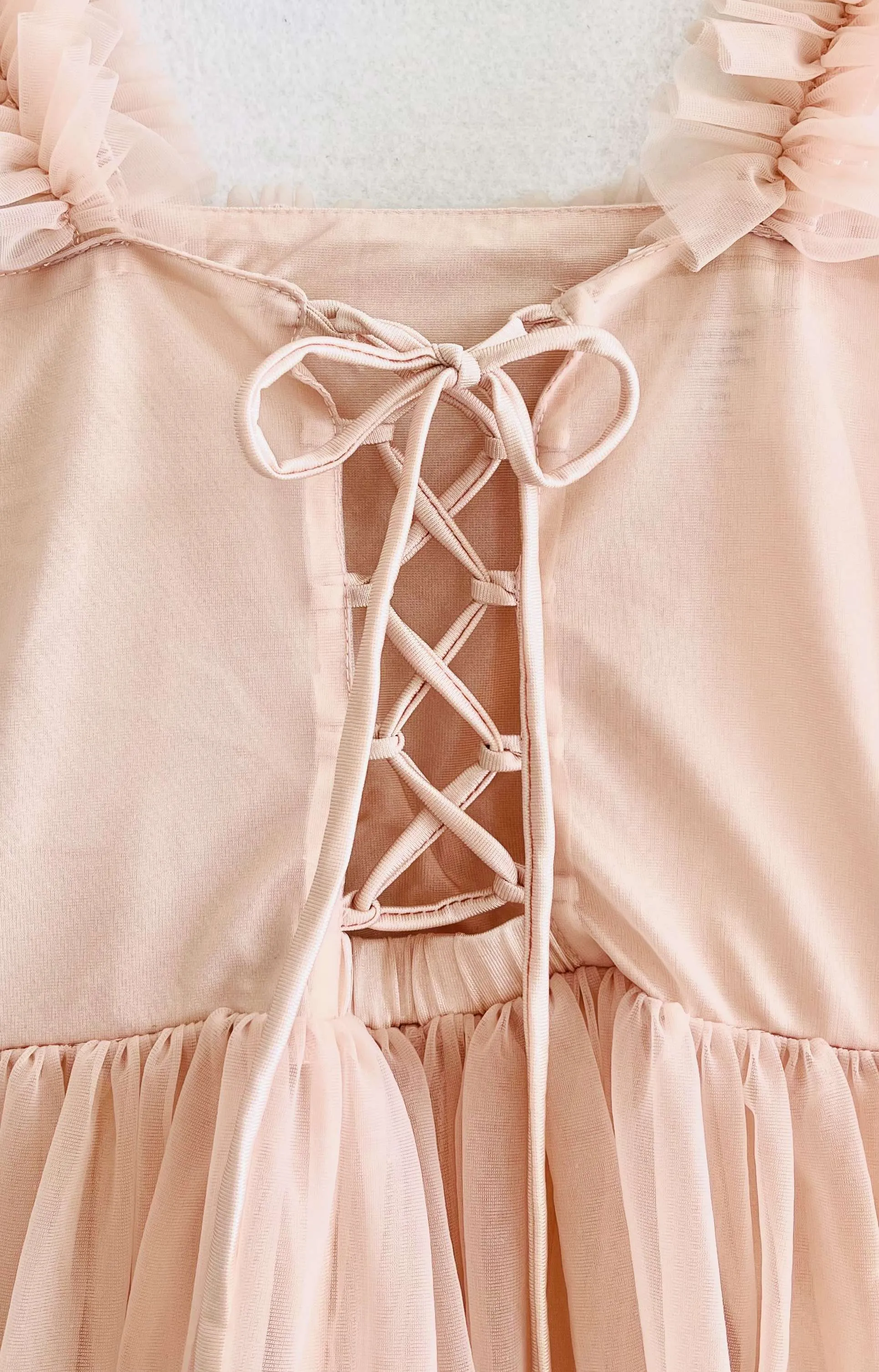 Dolly Heart Ballet Pink Lace-Up Back Dress