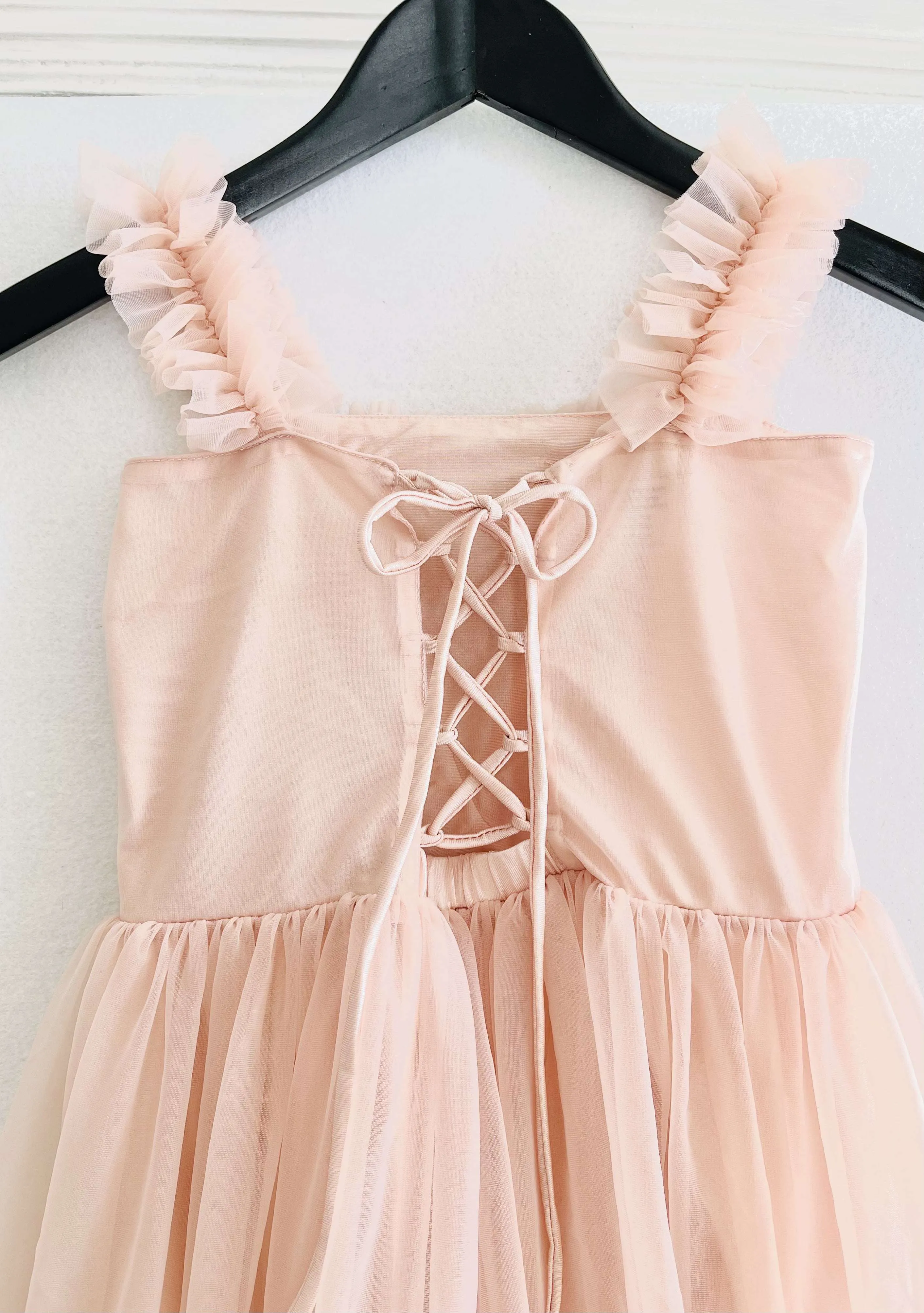 Dolly Heart Ballet Pink Lace-Up Back Dress