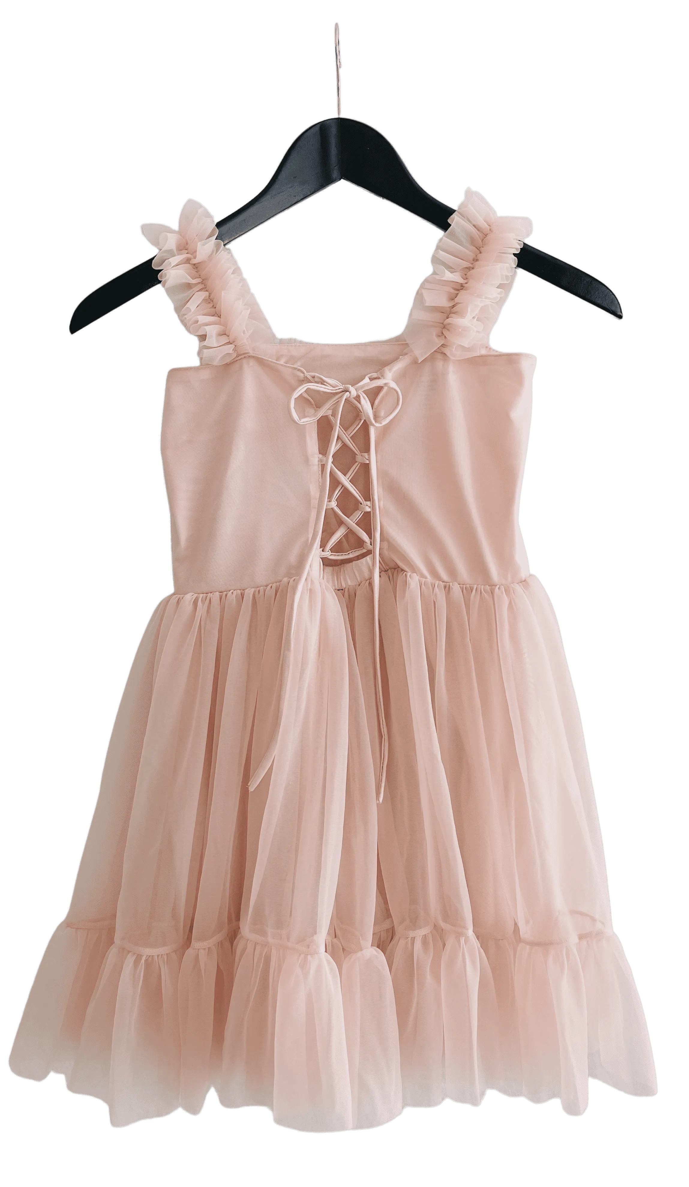 Dolly Heart Ballet Pink Lace-Up Back Dress