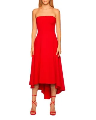 High Low Strapless Dress