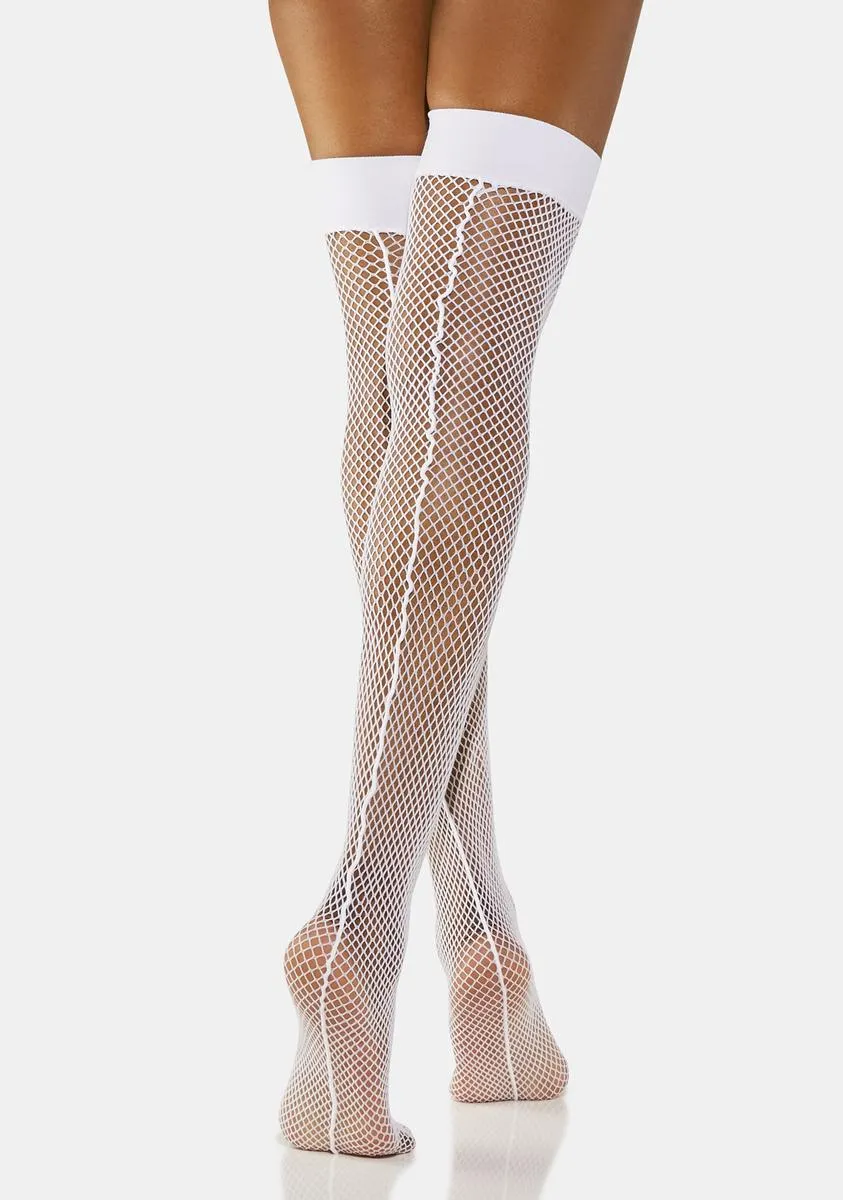 Innocent Good Rockin' Tonight Backseam Fishnet Tights