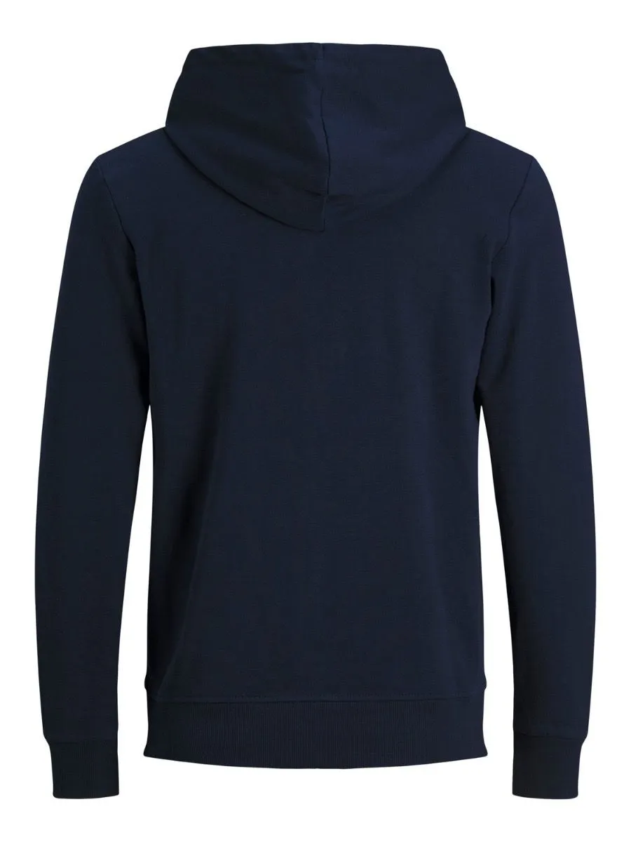 Jack & Jones Basic Zip-Up Navy Blazer Hooded Sweatshirts