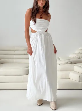 Jessia Maxi Dress in White