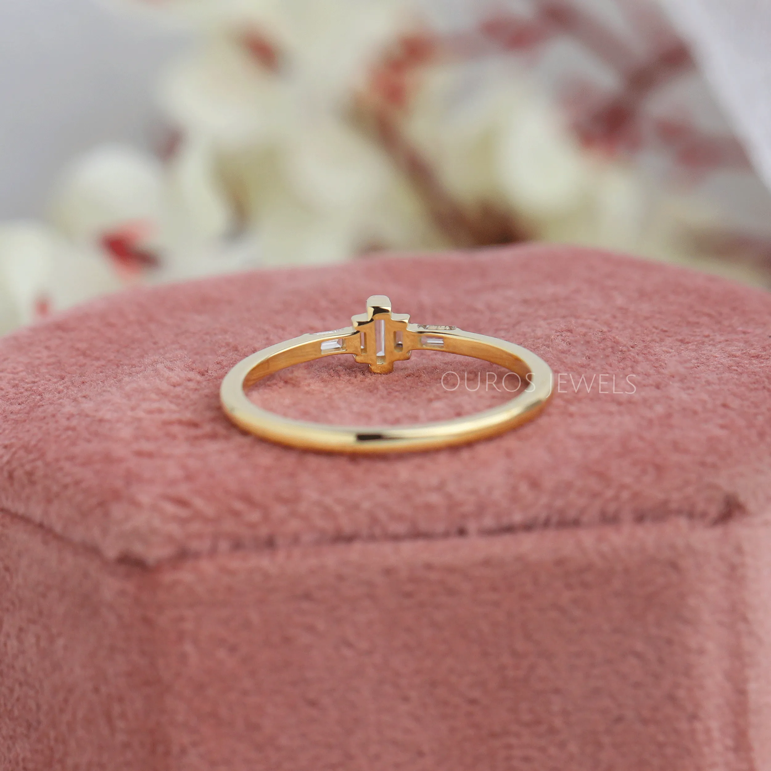 Dainty Baguette Diamond Ring