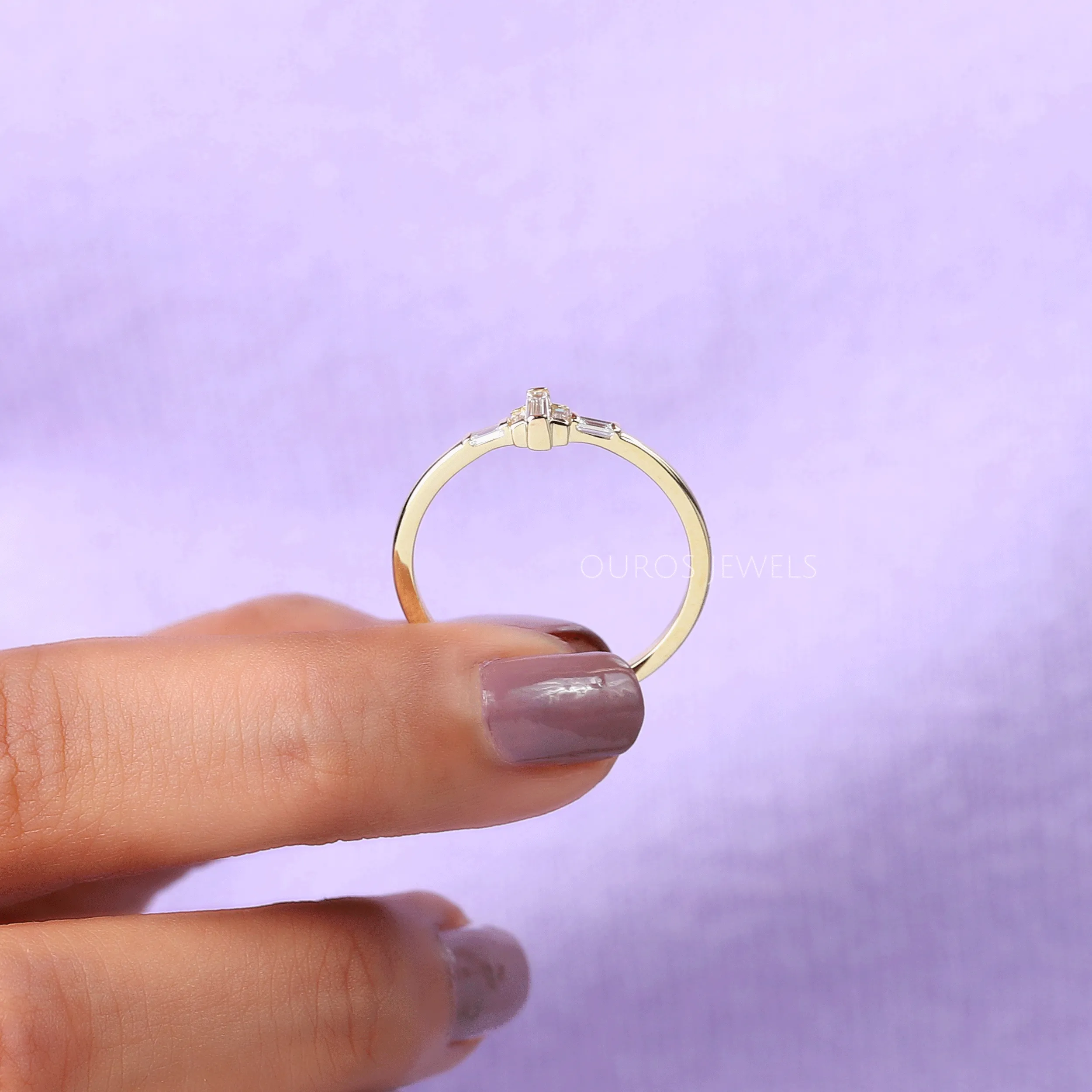 Dainty Baguette Diamond Ring