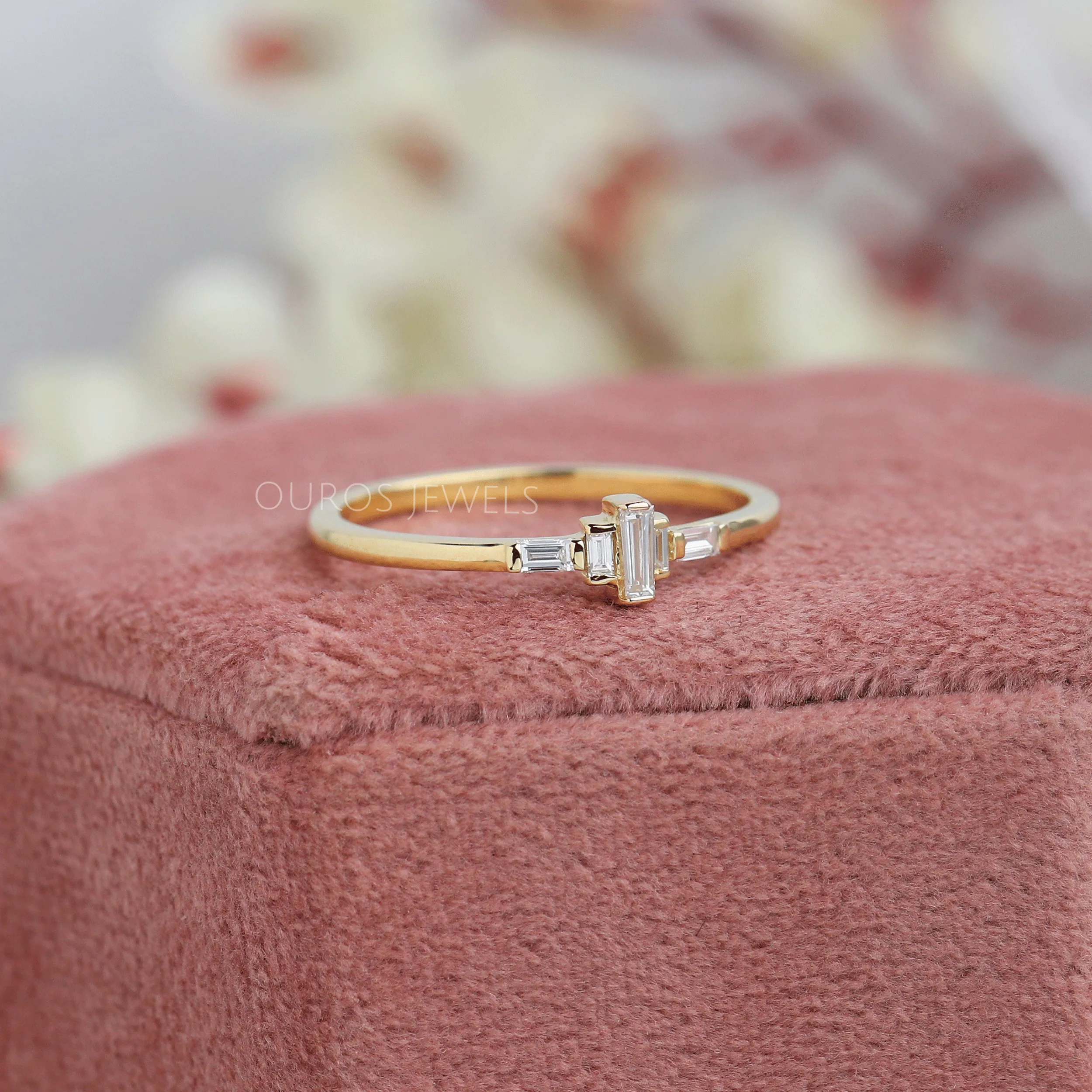 Dainty Baguette Diamond Ring