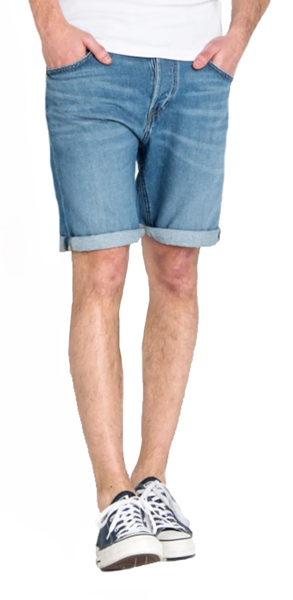 Lee Flick 5 Pocket Denim Shorts Mid