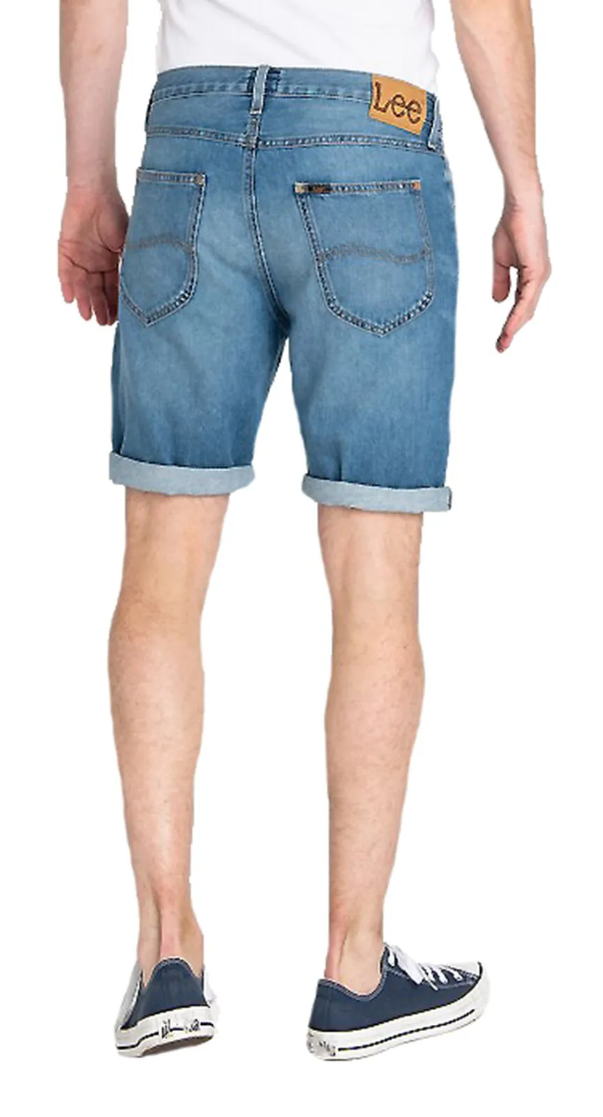 Lee Flick 5 Pocket Denim Shorts Mid