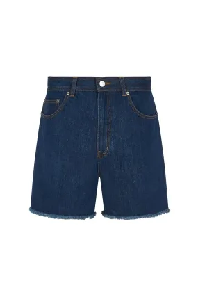 Denim Shorts Indigo Blue