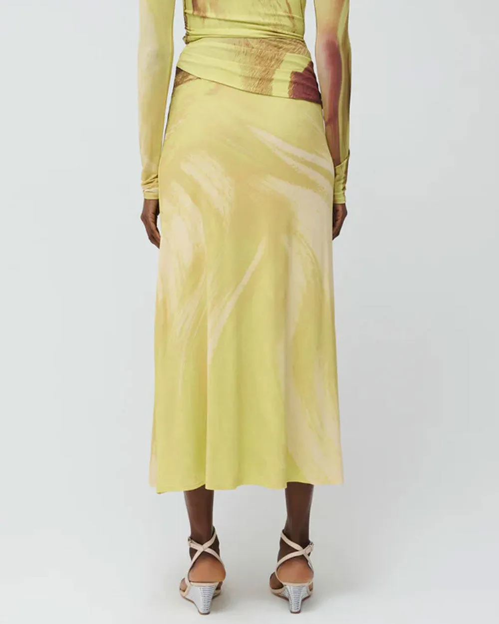 Shining Star Anika Draped Midi Skirt