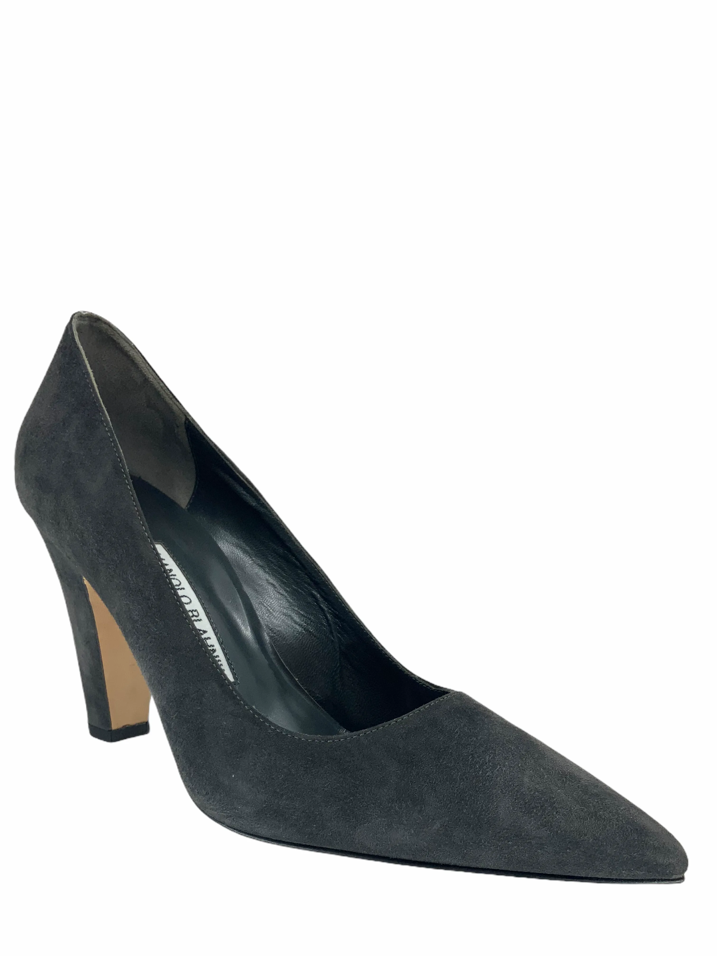 Alba Suede Block-Heel Pumps Size 8.5