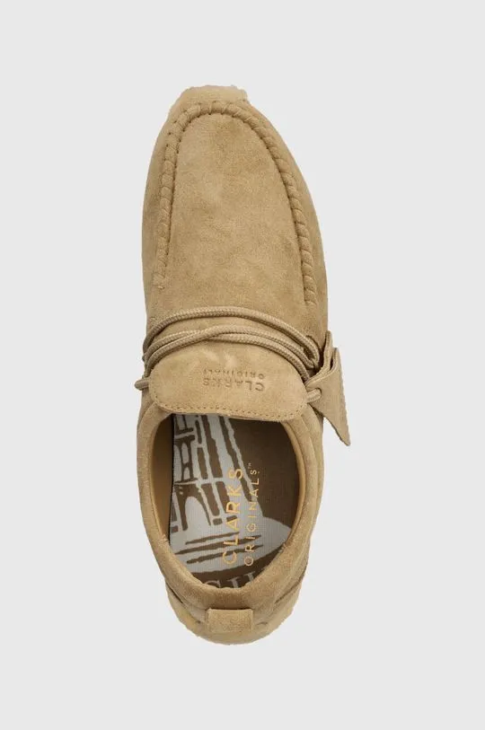 Men's Clarks Suede Shoes Beige