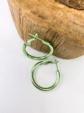 Green Metallic Hoop