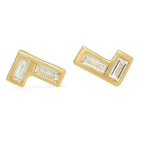 Baguette Stud Earrings