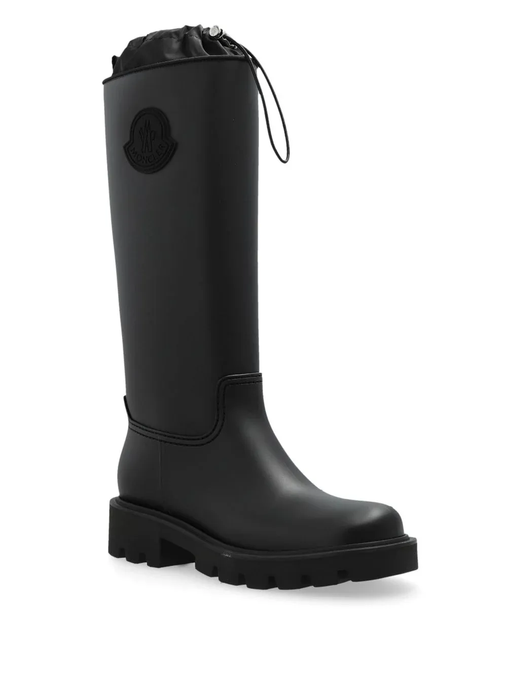 MONCLER Black Kickstream Rain Boots