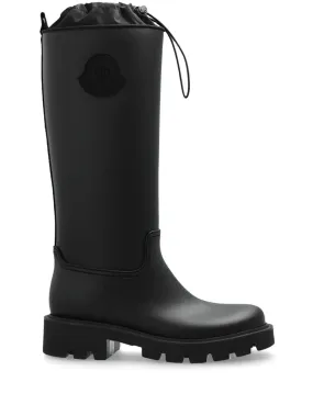 MONCLER Black Kickstream Rain Boots